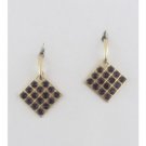 Square Decorative Rhinestone Crystal Chandelier Drop Pendant Dangling Earrings
