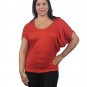 CHLOE K PLUS SIZE BUTTERFLY DOLMAN BATWING SLEEVE SHIRT TOP BLOUSE 1X 2X 3X