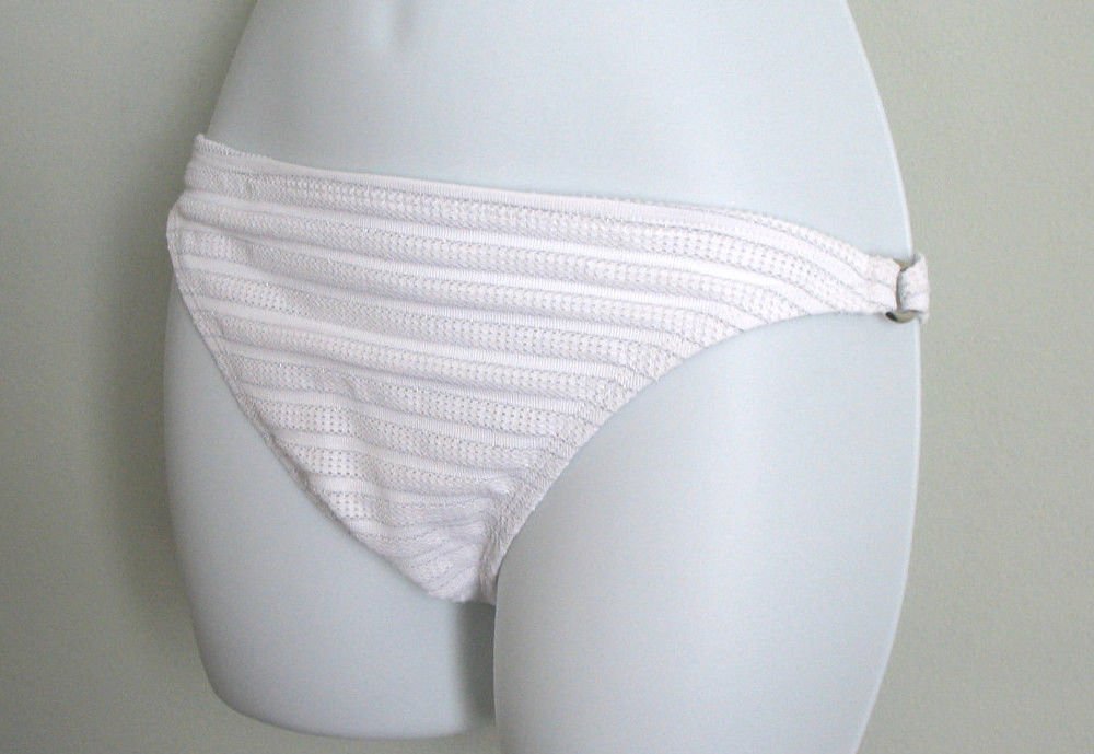 *NEW*  OLD NAVY White Crochet Bikini High Cut Bottom Size XL Extra Large