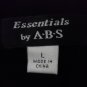 ESSENTIALS BY A.B.S Little Black Cocktail Empire Waist Knee Length Dress L LARGE