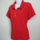 RIDERS BY LEE RED BUTTON SHORT SLEEVE POLO GOLF SHIRT TOP SIZE EXTRA LARGE XL
