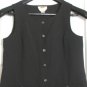 NEW TALBOTS Charcoal Shift Sheath Dress Sleeveless Button Down Front SIZE 4