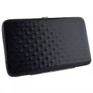 Black Quilted Studded Pattern Evening Wallet Clutch Handbag Purse