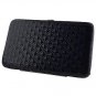 Black Quilted Studded Pattern Evening Wallet Clutch Handbag Purse