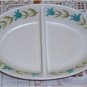 FRANCISCAN TULIP TIME OVAL DIVIDED VEGETABLE BOWL