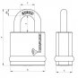 2 PCS Mul-T-Lock Padlock NE 14L High Security NE Series Heavy Duty Interactive