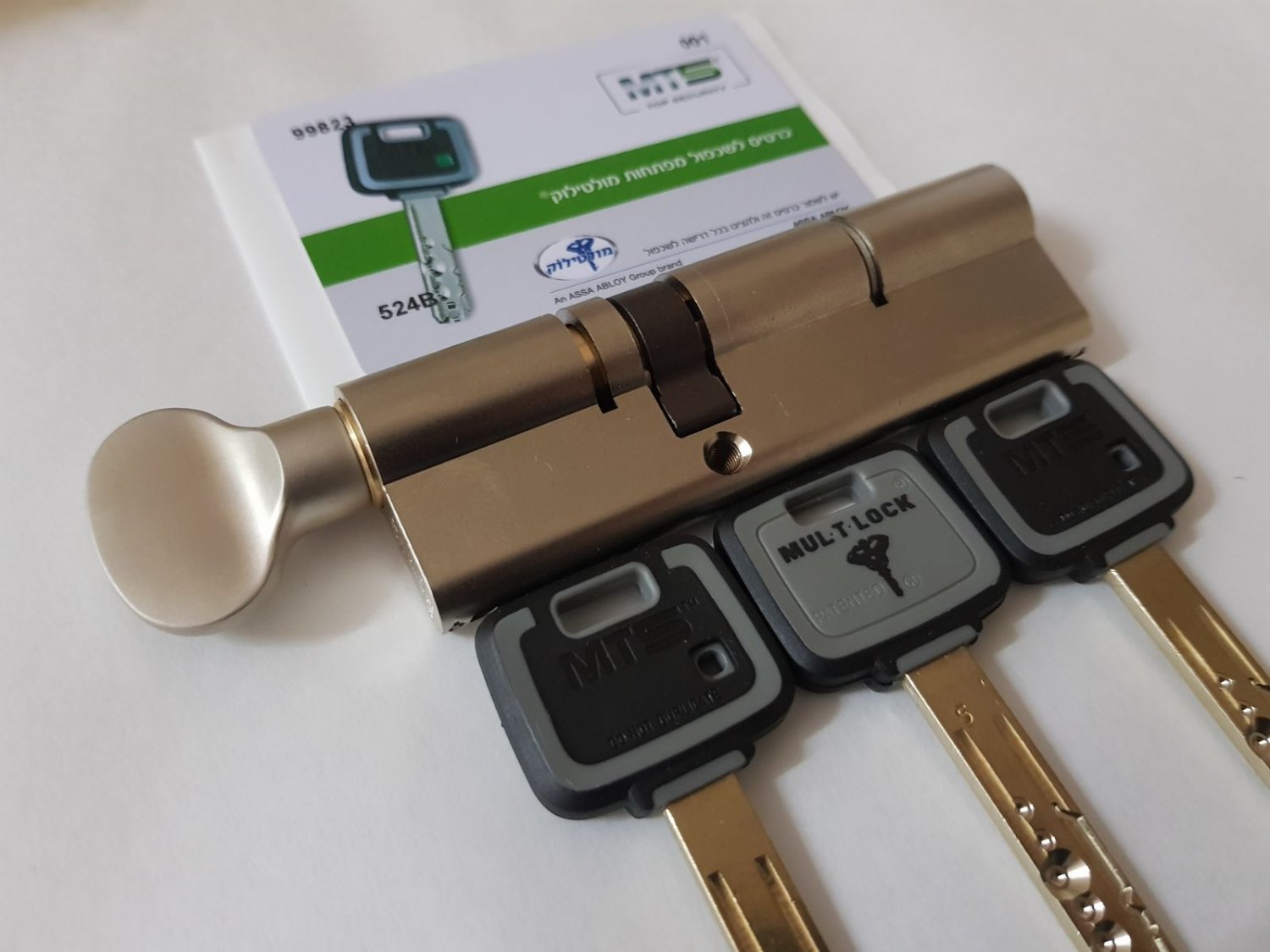 MT5+ Mul-t-lock Cylinder High security 100mm 60+40 mm euro profile THUMBTURN