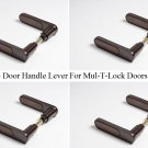 4 Door Handle Lever For Mul-T-Lock Door Mechanism  8MM Spindle BROWN/WHITE