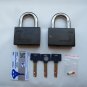 2 PCS ON SAME KEY MUL-T-LOCK C-13 KEYED ALIKE HIGH SECURITY PADLOCK 1/2" SHACKLE