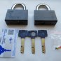 2 PCS ON SAME KEY MUL-T-LOCK C-13 KEYED ALIKE HIGH SECURITY PADLOCK 1/2" SHACKLE