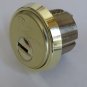 Mul T LOCK  MT5+ Mortise Cylinder- 1-1/8 Inch - Bright Brass 2 KEYS +1 free