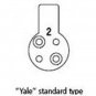 Mul T LOCK  MT5+ Mortise Cylinder- 1-1/8 Inch - Bright Brass 2 KEYS +1 free