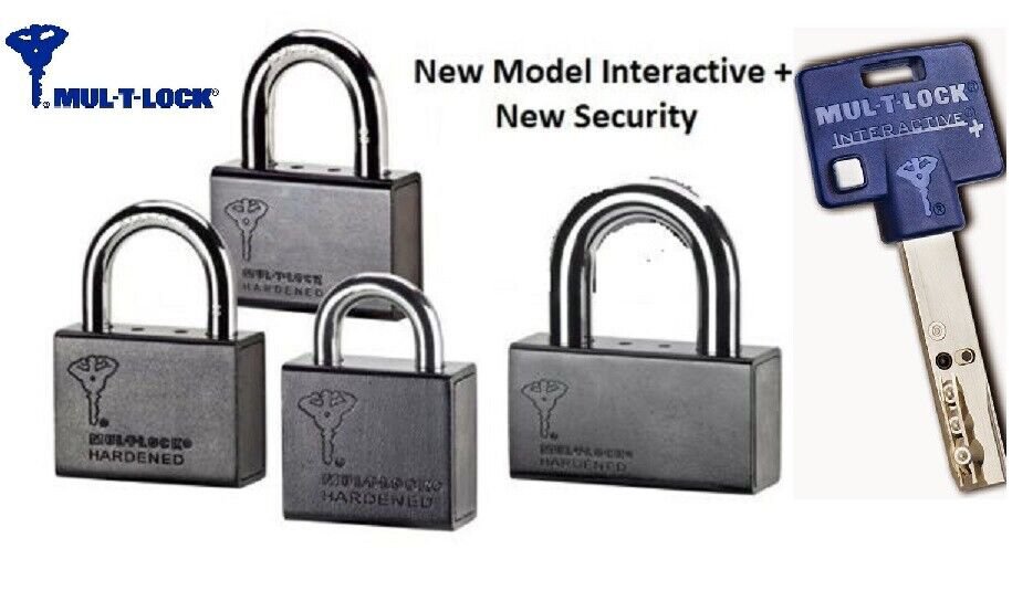 Mul-T-Lock High security padlock Interactive Plus C10,C13,C16 - FREE SHIPPING!!!