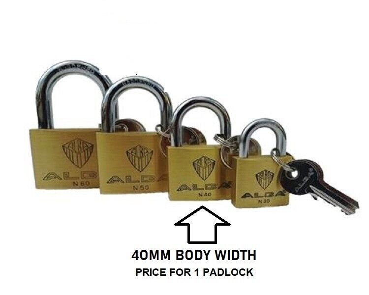 ALBA Padlock  KEYED ALIKE Quality lock sheds gate latch hasp garage outdoor