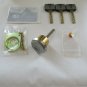 Mul T LOCK  MT5+ RIM Cylinder- 1-1/8 Inch Nickel SATIN CHROME 3 KEYS