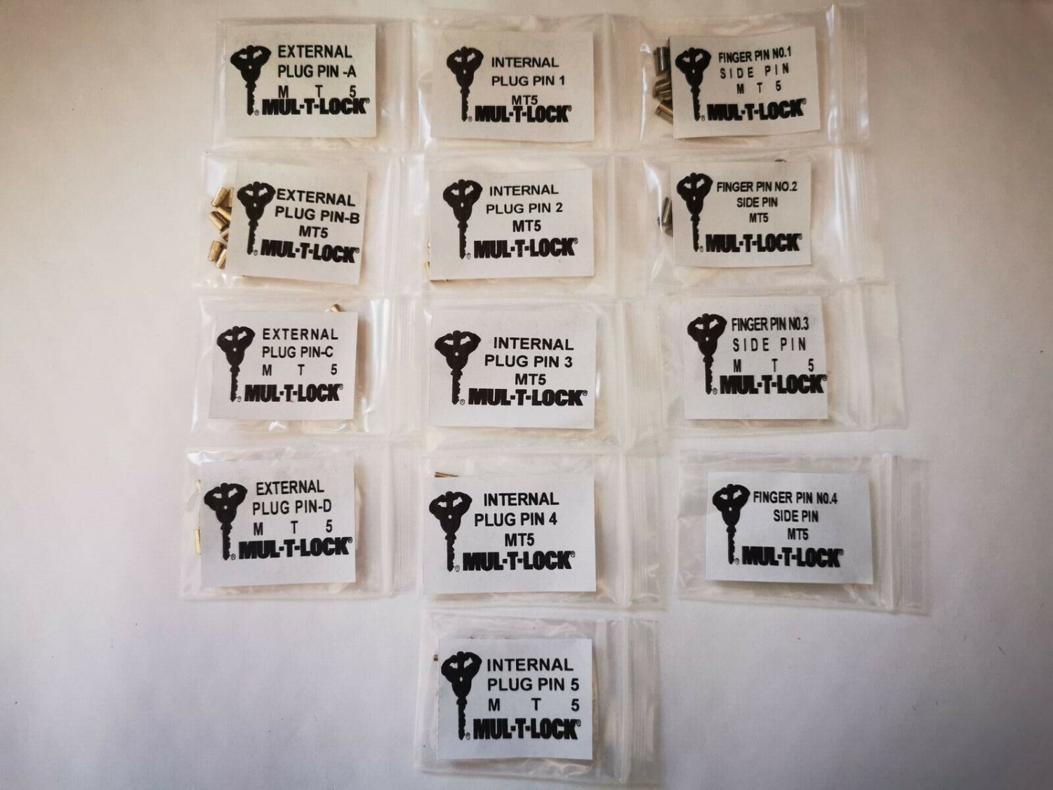 MulTLock MT5 Pinning kit rekeying set pins Locksmith Supply Lock MT5 Pin Kit