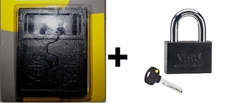 YALE HASP #13 + YALE SMART PADLOCK FOR GATE STORAGE REMOVABLE SHACKLE PADLOCK