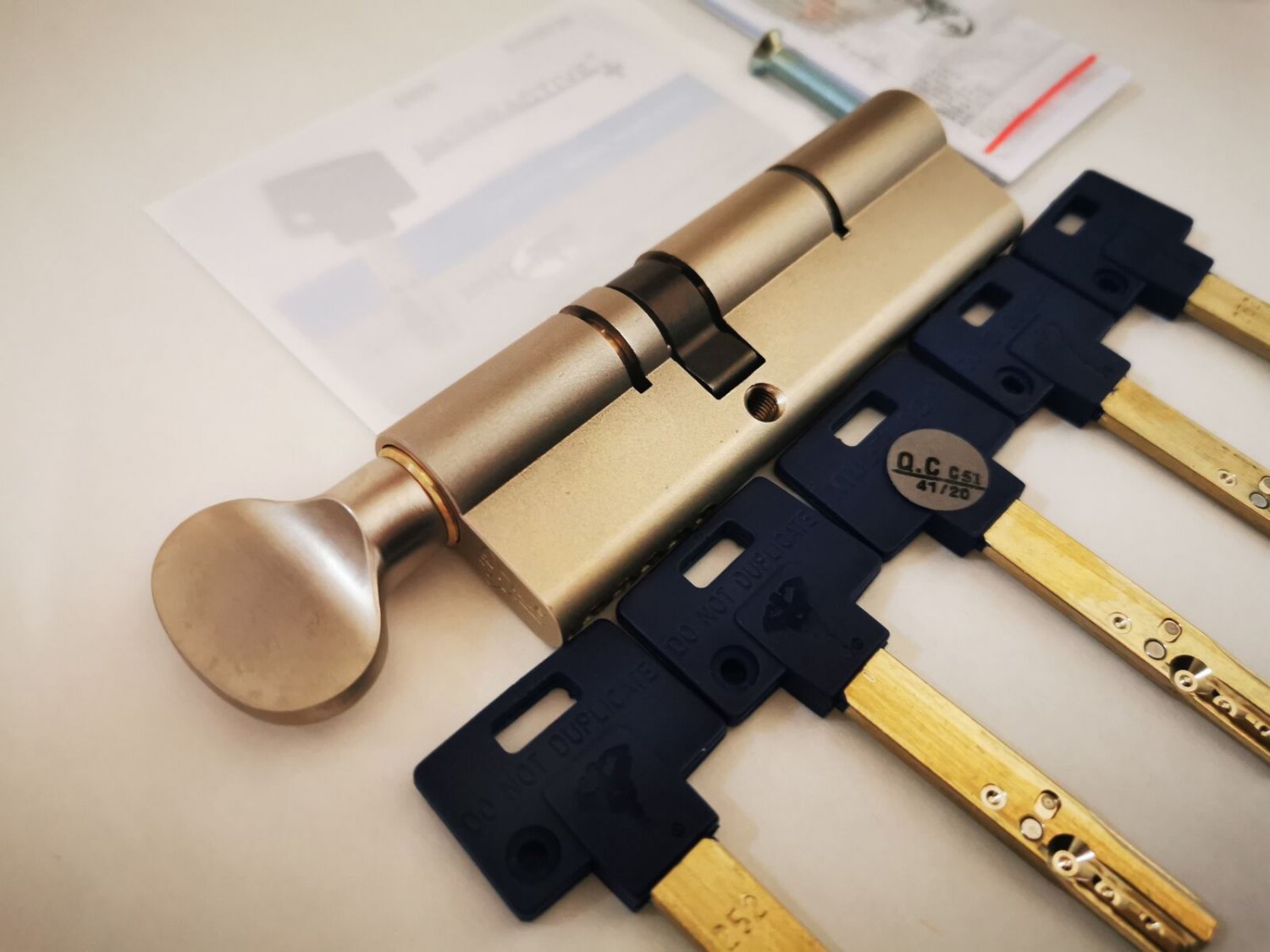 NEW !!! MUL T LOCK INTERACTIVE CYLINDER 100mm 60+40 THUMBTURN EURO Profile