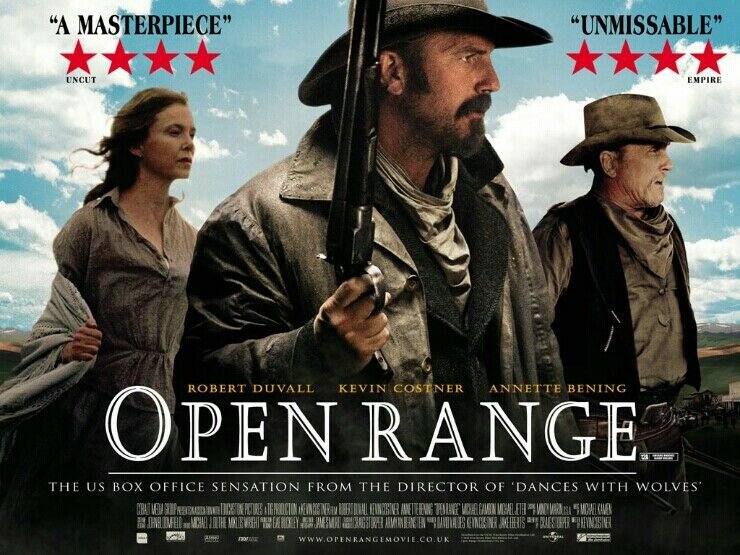 KEVIN COSTNER & ROBERT DUVAL Film Open Range / Metallic Finish Photo 8x10 Nr 3