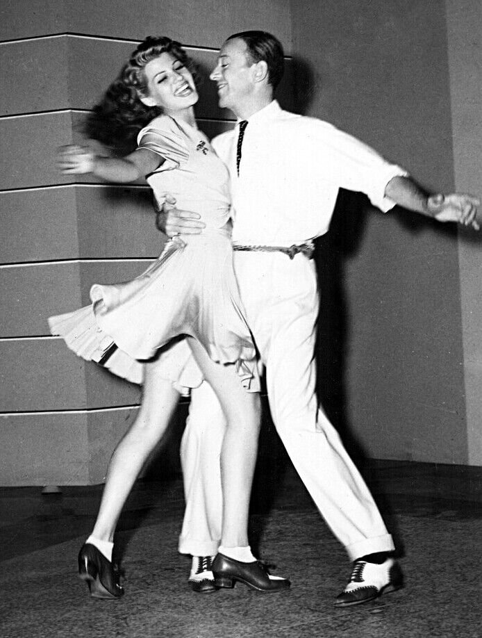 8x10 Glossy Finish Print Classic Movie Stars RITA HAYWORTH & FRED ASTAIRE # 1
