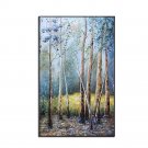 Original Oil Painting Trees On Canvas Modern Nordic Poster Wall Art Picture For
