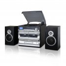 Trexonic 3-Speed Vinyl Turntable Home Stereo System with CD Player, Double Cas Trexonic 3-Speed Vinyl Turntable Home Stereo System with CD Player, Double Cas