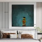 Hand-painted abstract oil painting red-nosed children home living room corridor Hand-painted abstract oil painting red-nosed children home living room corridor