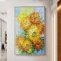 Poster Print Floral Vase Oil Painting Canvas Art Modern Wall Picture for Living
