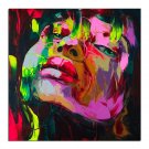 Handmade Home Decor Francoise Nielly Face Oil Painting Wall Art Picture Portrai