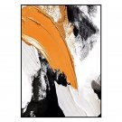 Newest Modern Abstract Orange Black Canvas Painting Modern 100% Hand-painted Wa