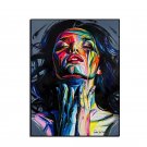 Ha's Art 100% Handmade Large Home Decor Francoise Nielly Face Oil Painting Wall