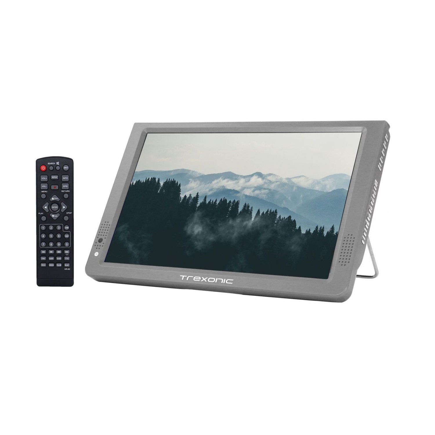 Trexonic Portable Rechargeable 14 Inch LED TV with HDMI, SD/MMC, USB, VGA, AV I