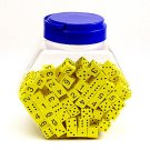 Koplow Games Inc. KOP17268 16Mm Foam Dice Tub Of 200 Yellow Spot & Number