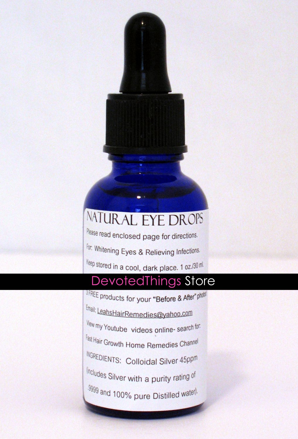 Natural Eye Drops for Pink Eye and Eye Infections Pure Cleansing Drops