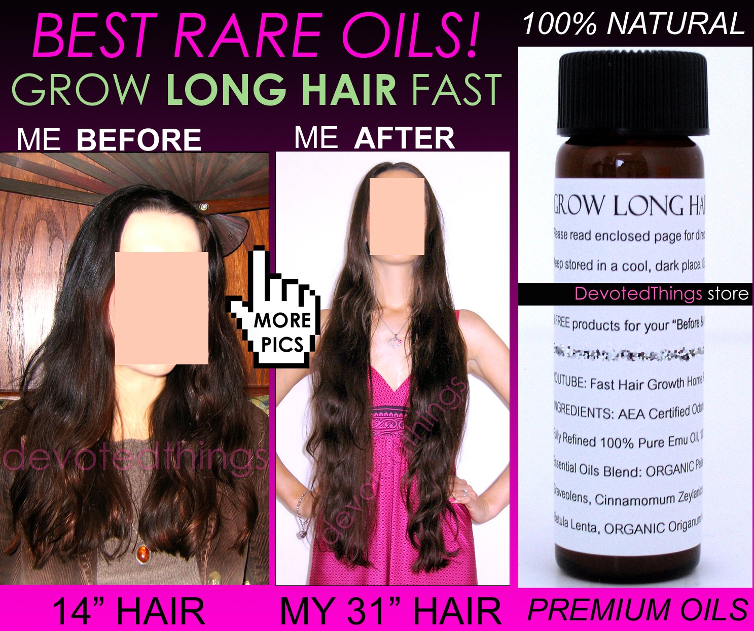 Leahs SUPER FAST Hair Growth System Natural Hair Growth Products
