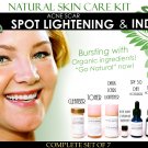 Natural Skin Care Kit For Acne Scar Spot Lightening and Pitted Scars Complete Set of 7