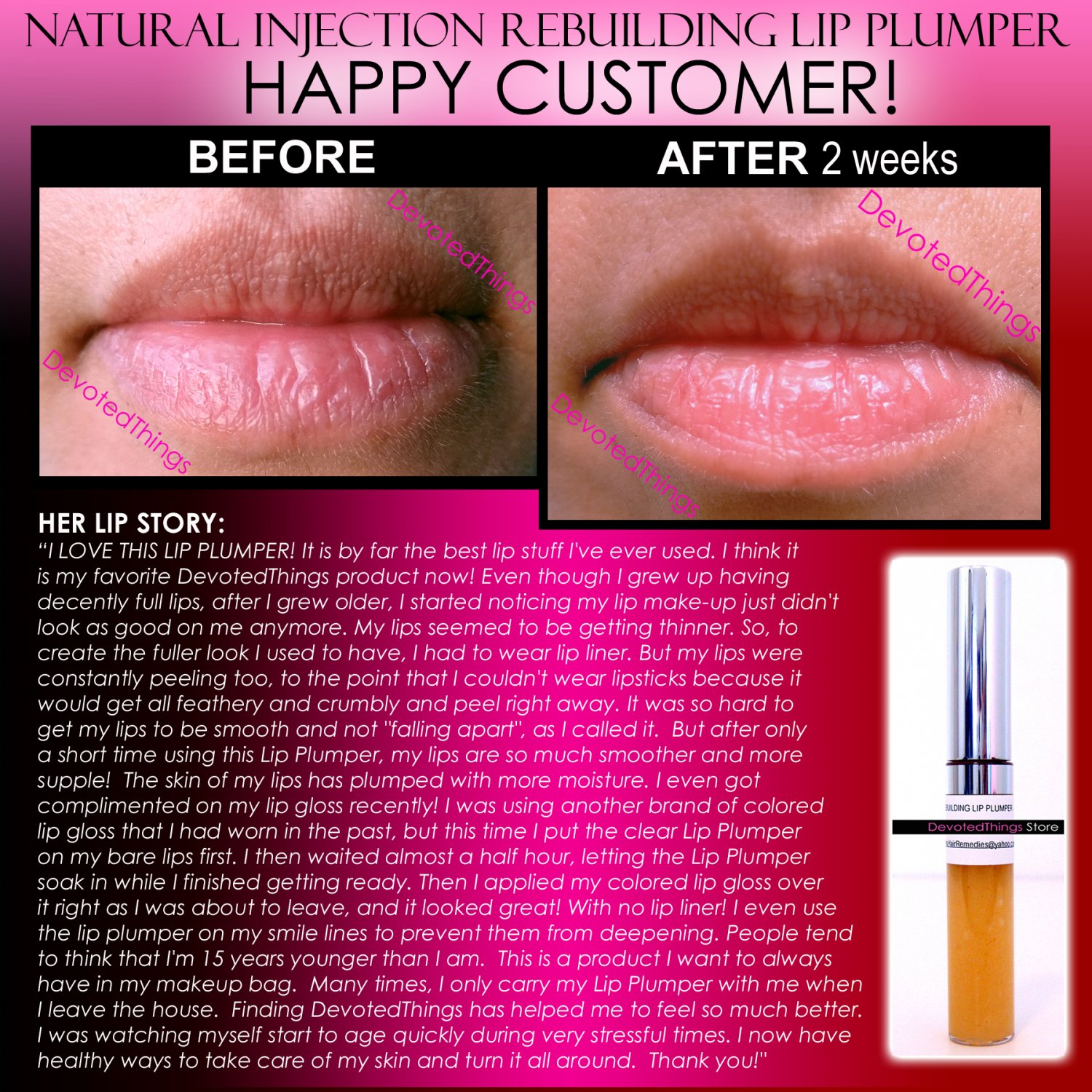 NATURAL INJECTION LIP PLUMPING GLOSS EXTREME REBUILDING LIP PLUMPER