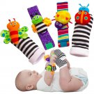 Blige SMTF Cute Animal Soft Baby Socks Toys Wrist Rattles and Foot Finders for F