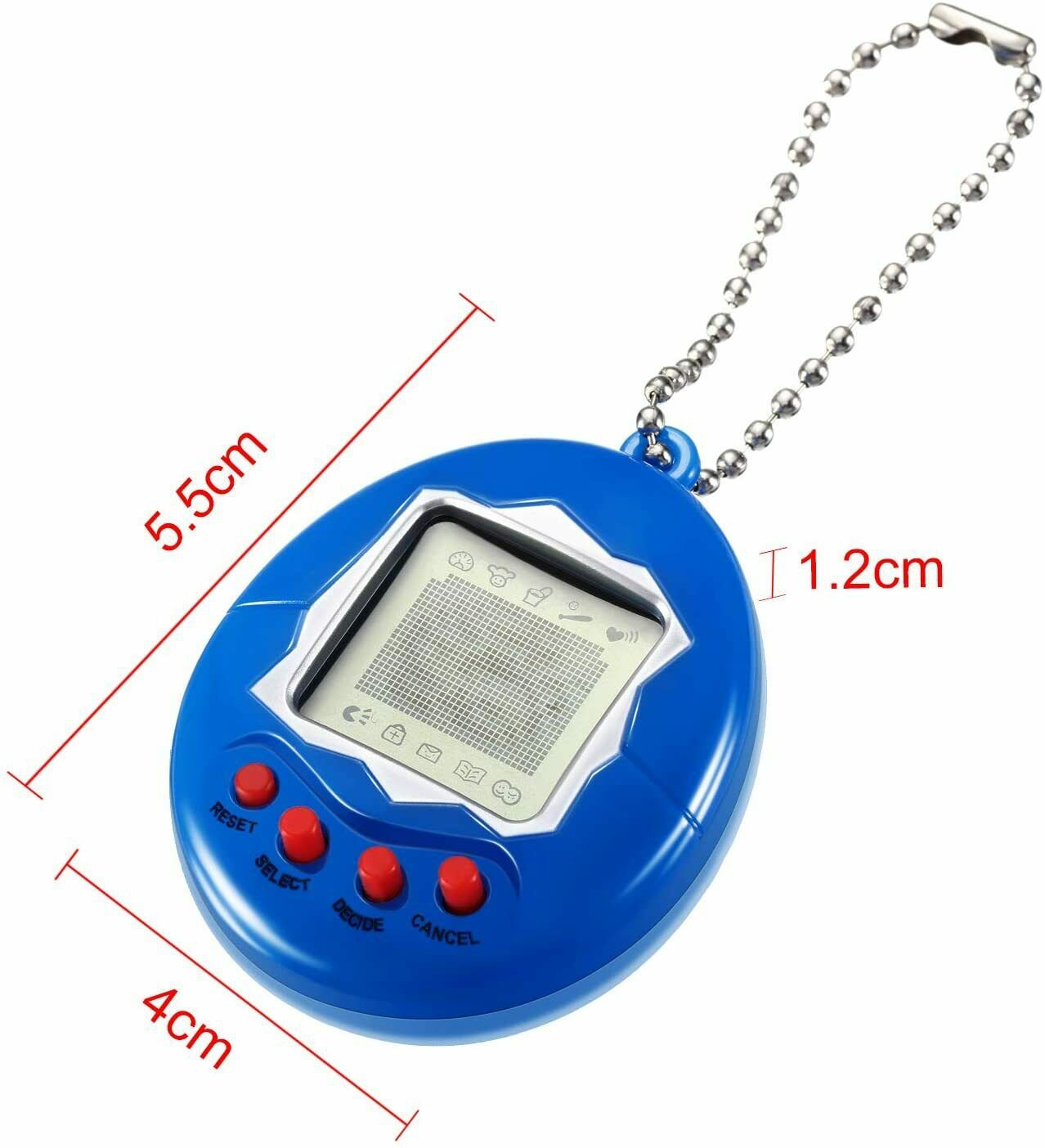 Skylety 3 Pieces Virtual Electronic Digital Pets Keychain Game Keyring Electroni