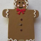 QUACKER FACTORY Christmas Gingerbread Man 1 Button Cover