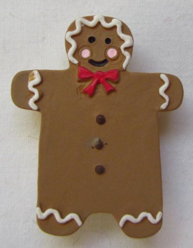QUACKER FACTORY Christmas Gingerbread Man 1 Button Cover