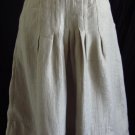 New J.JILL 8 M Metallic Silver Brown Pleated Front Rayon Blend A Line Skirt