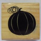 RECOLLECTIONS Pumpkin Fall Autumn Halloween Wood Mounted Rubber Stamp