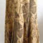 RALPH LAUREN 8 100% Linen Brown Tan Floral Print Panel Full Flounce Skirt