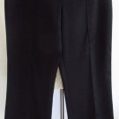 ST JOHN COLLECTION 10 Waist 30 Solid Black Fashion Fit Wide Leg Pants Slacks