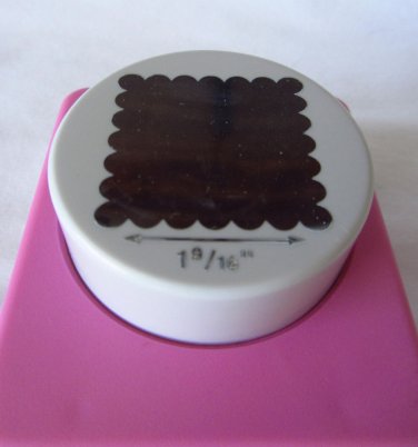 McGill Craftivity Scrapbooking Scallop Stacking Square 1 9/16" Paper Punch