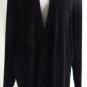 VIKKI VI 1X Solid Black Slinky Travelers Knit Shirt Jacket Made USA
