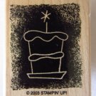 Stampin Up Birthday Cake Stipple Celebration Collection Rubber Mounted Stamp