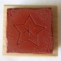 Stampin Up Christmas Star Stipple Celebration Rubber Mounted Stamp Holiday