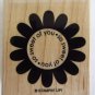 Stampin Up Sweet of You Flower So Many Scallops Rubber Mounted Stamp Gratitude